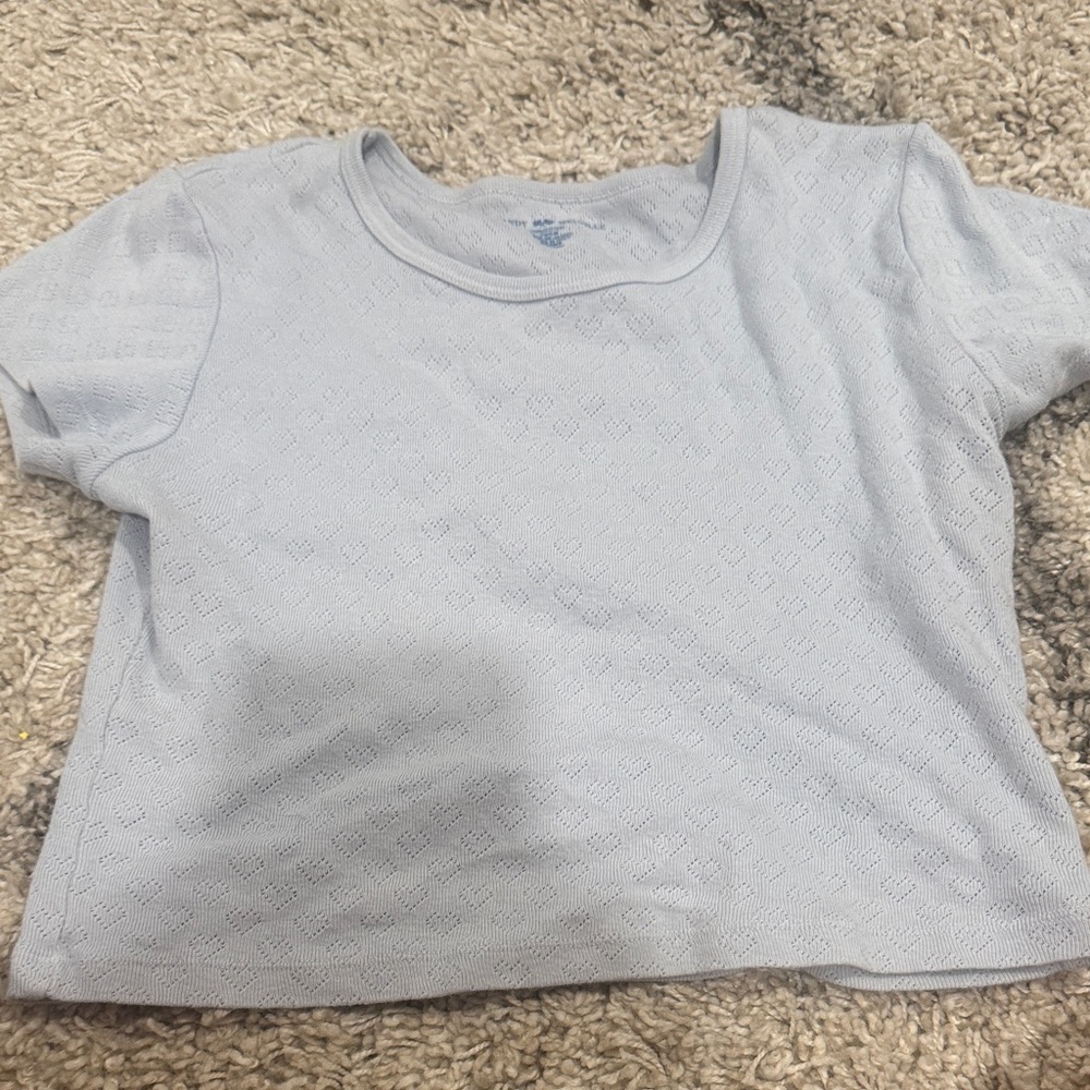 Brandy Melville Sky Blue Knit Top